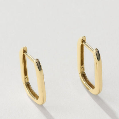 14k square earrings