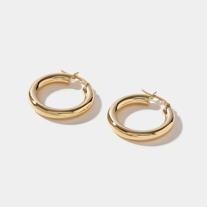 4mm Hollow Hoop Earrings
