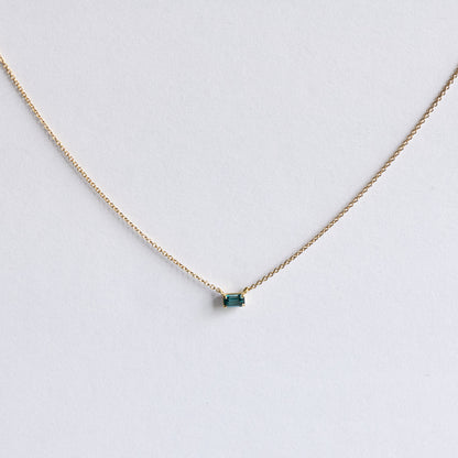 Blue Topaz Gold Necklace