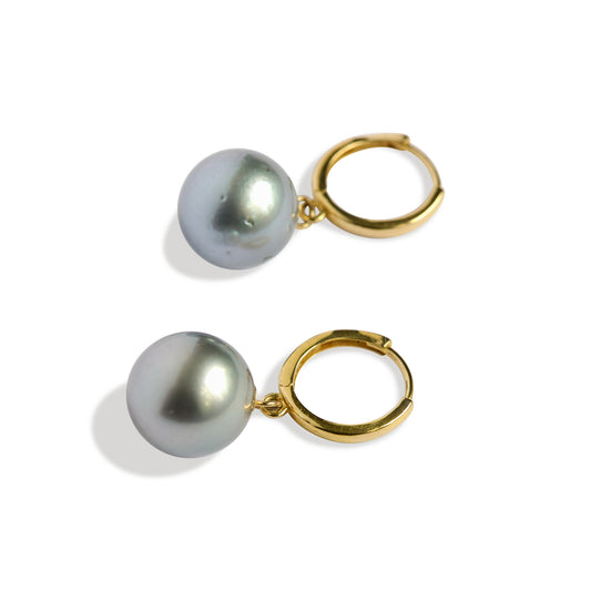 Pupukea Tahitian Pearl Hoops