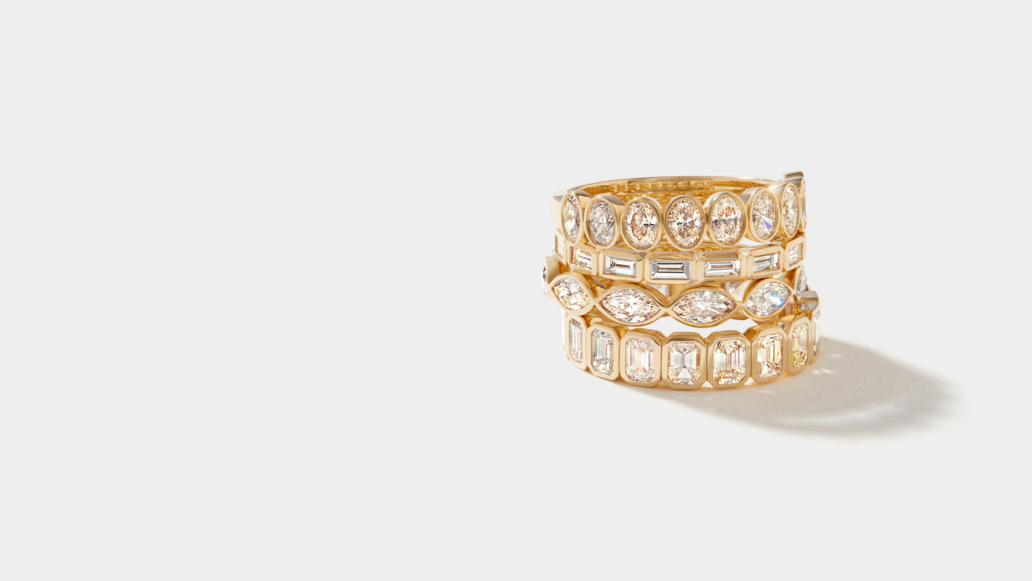 Long Point Bezel Eternity Band