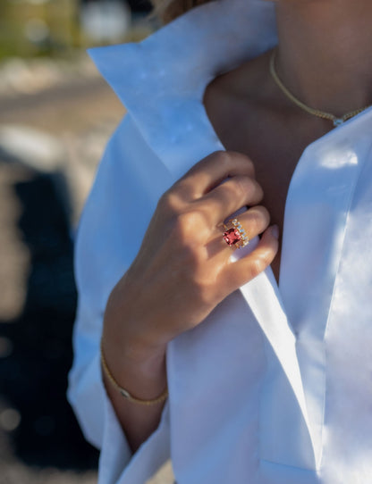 Pink Tourmaline Ring