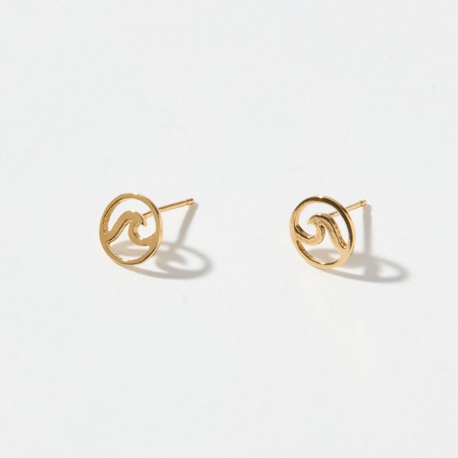 Gold Wave Earrings