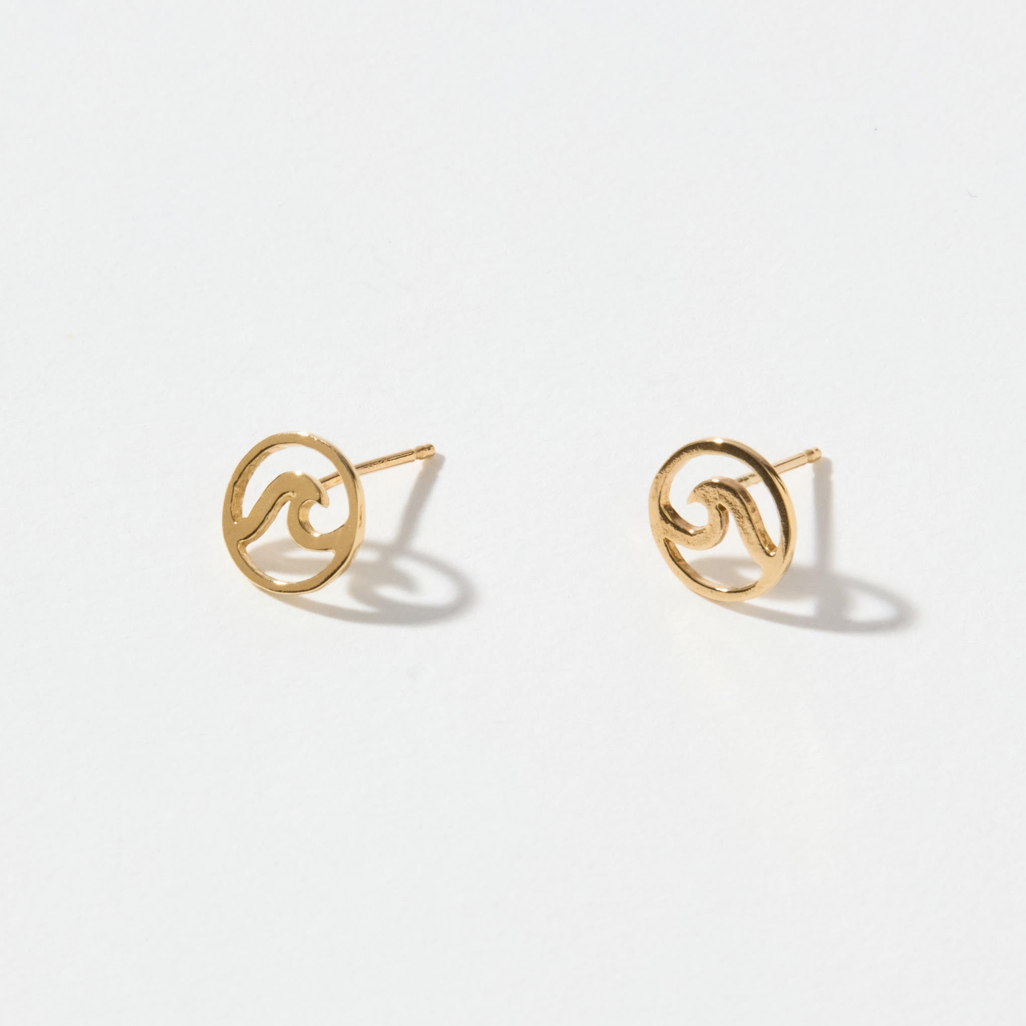 Gold Wave Earrings