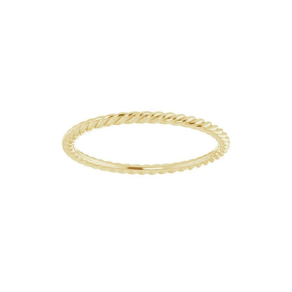 Gold Rope Ring