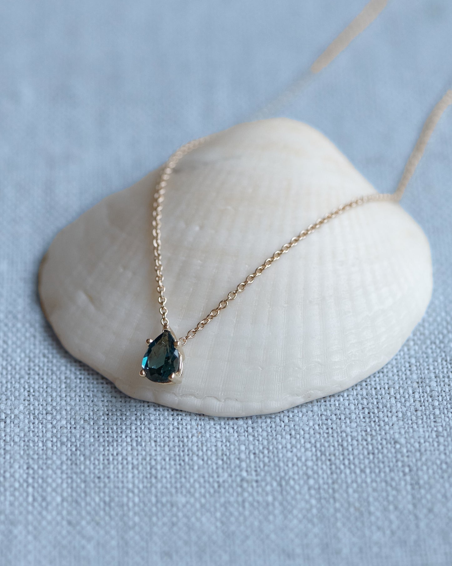 Atlantic Blue Topaz Necklace