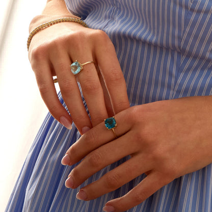 Sky Blue Topaz Ring