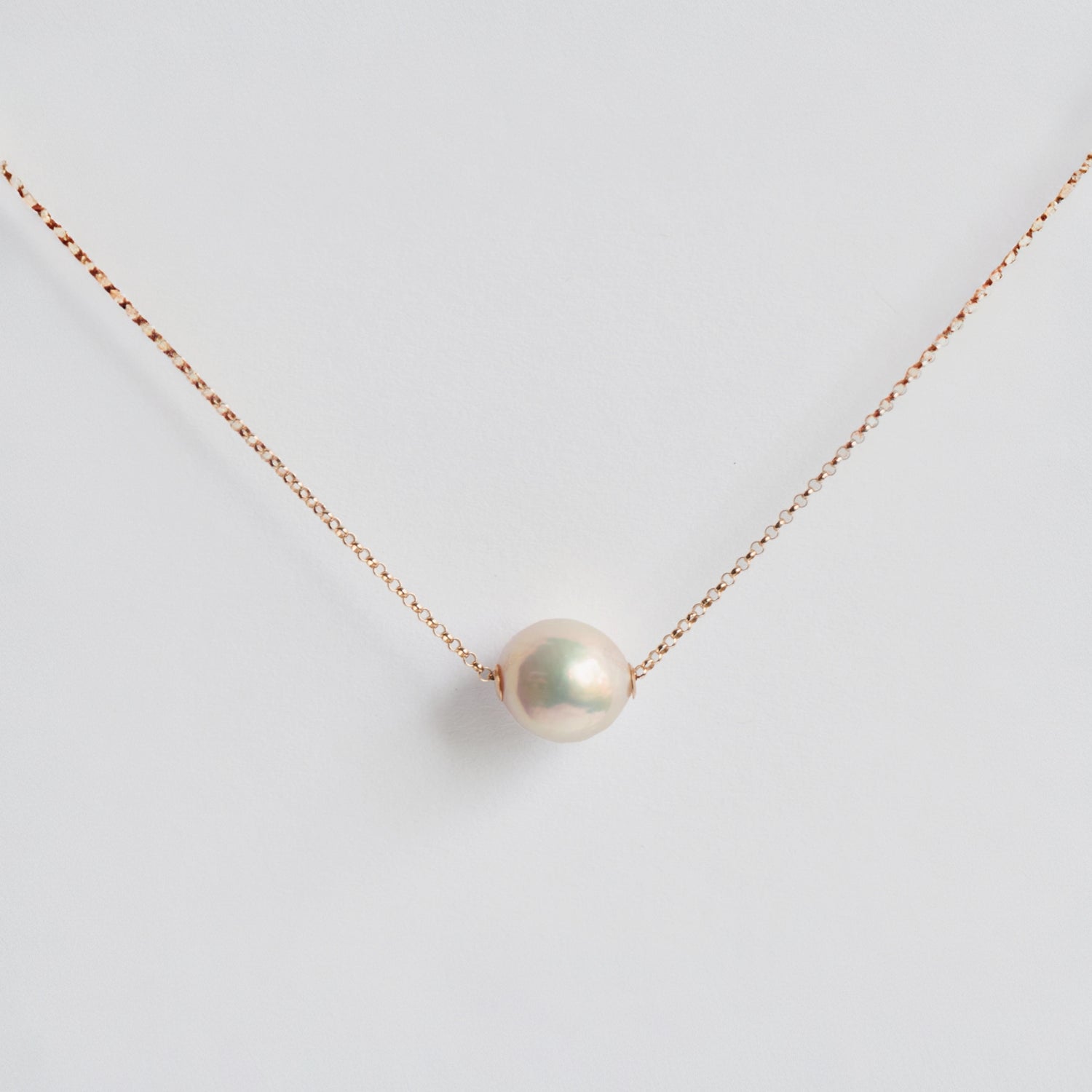 floating pearl necklace